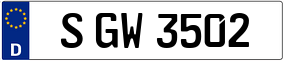 Trailer License Plate